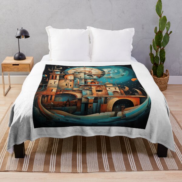 Artikelvorschau, Moderne Leinwand „Stadtlandschaft“. entworfen und verkauft von Moisky Art.