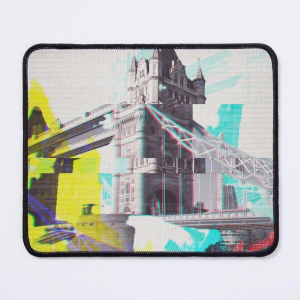 Item preview, London glitch bridge art designed and sold by GingaDesigns.