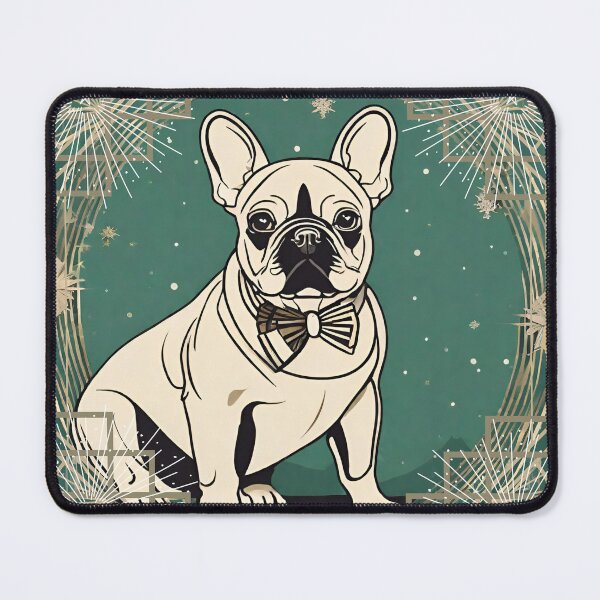 Item preview, Festive French Bulldog Art Deco style designed and sold by ArDecoS.