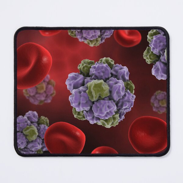 Item preview, STK701428H-Norovirus with red blood cells. designed and sold by StocktrekImages.