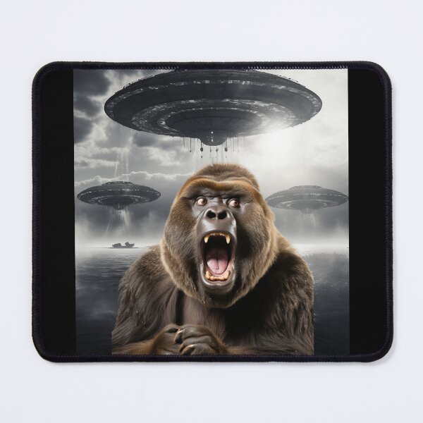 Item preview, Gorilla Selfie with UFOs designed and sold by Master-Print.