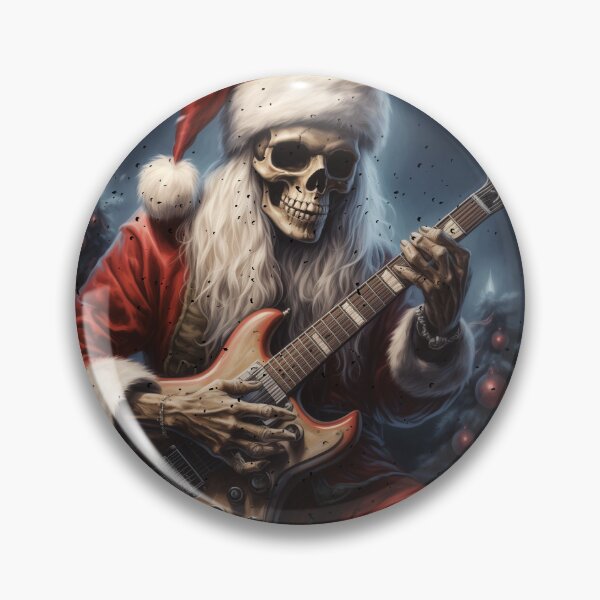 Artikelvorschau, Santa Skelett Weihnachtsmann spielt e-Gitarre entworfen und verkauft von MyPriond.