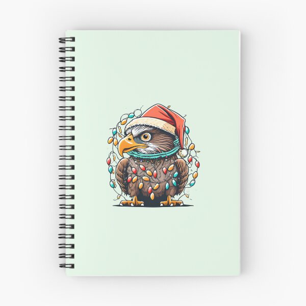Item preview, Eagle With Santa Hat And Christmas Lights designed and sold by Itsheartshop.