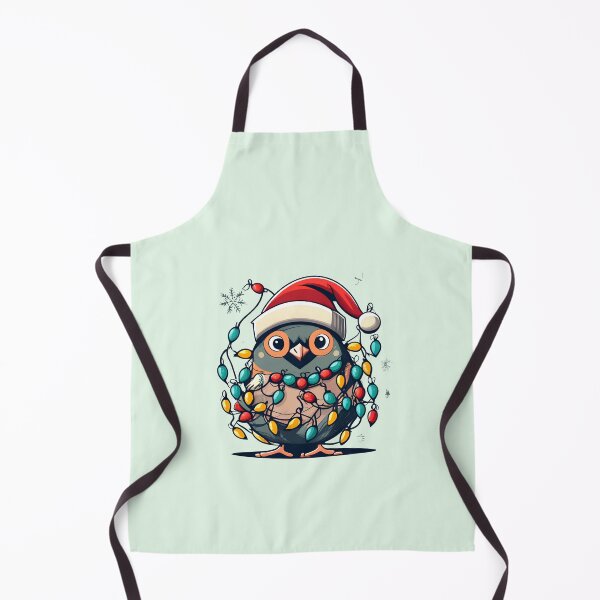 Item preview, Bird With Santa Hat And Christmas Lights designed and sold by Itsheartshop.