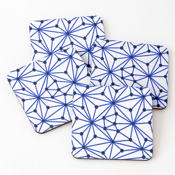 Item preview, Abstract geometric pattern - blue. designed and sold by K.S ART.