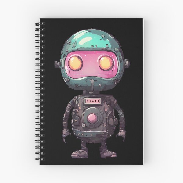 Item preview, Little Cute Robot with the Inscription Peace designed and sold by Aquillashop.