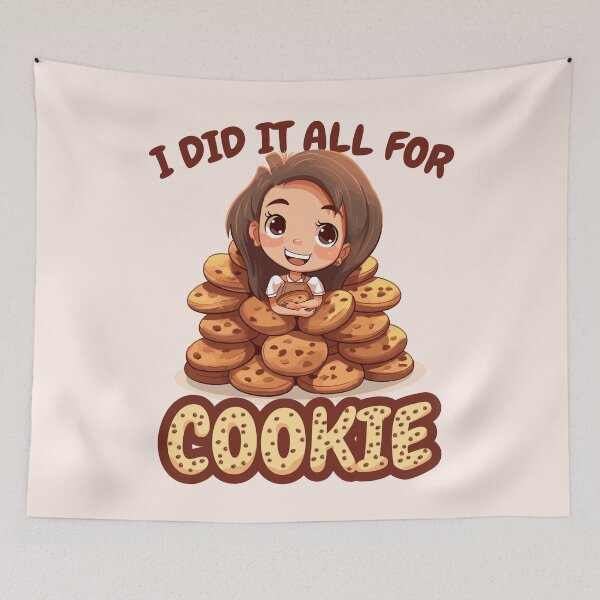 Item preview, Funny I Did It All For Cookie Cartoon designed and sold by Daqomm.