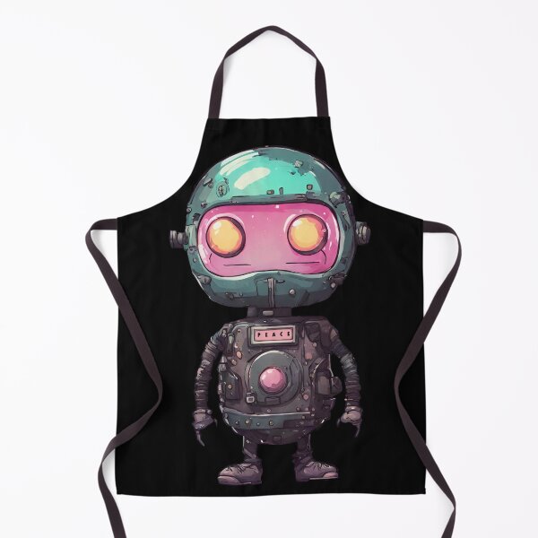 Item preview, Little Cute Robot with the Inscription Peace designed and sold by Aquillashop.