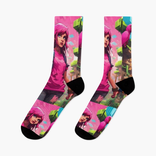 Item preview, Girl In Pink Exploring Pixel World designed and sold by PlanetMarker.