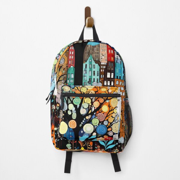 Item preview, Vibrant abstract illustration of a city forest 300dpi designed and sold by SOPIZiLA.