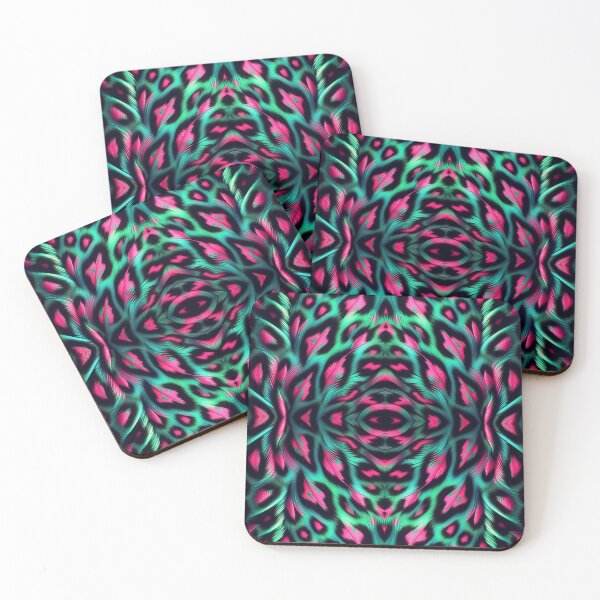 Artikelvorschau, Leopard in Pink und Grün  entworfen und verkauft von netrok.