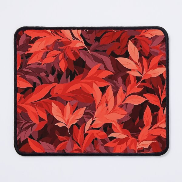 Item preview, Red Forest Leaf Camo seamless pattern designed and sold by Reichcorp.