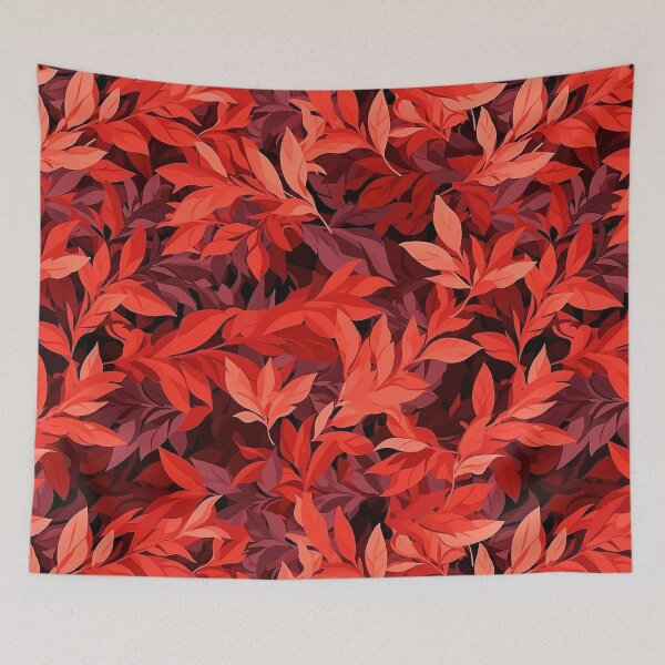 Item preview, Red Forest Leaf Camo seamless pattern designed and sold by Reichcorp.