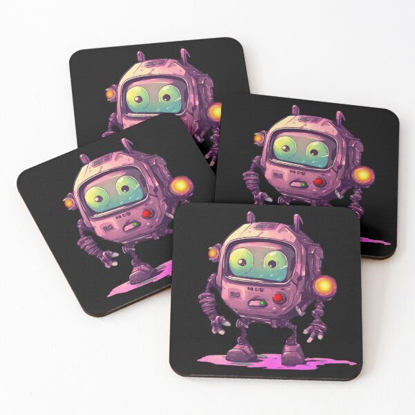 Item preview, Cute Funny Pink Robot designed and sold by Aquillashop.