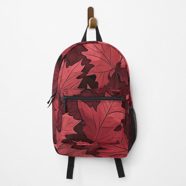 Item preview, Dark Red Forest Leaf Camo seamless pattern designed and sold by Reichcorp.