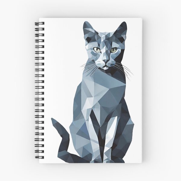 Item preview, Russian Blue Cat Geometric Art designed and sold by livt29.