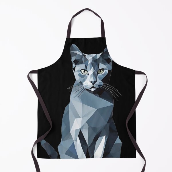Item preview, Russian Blue Cat Geometric Art designed and sold by livt29.