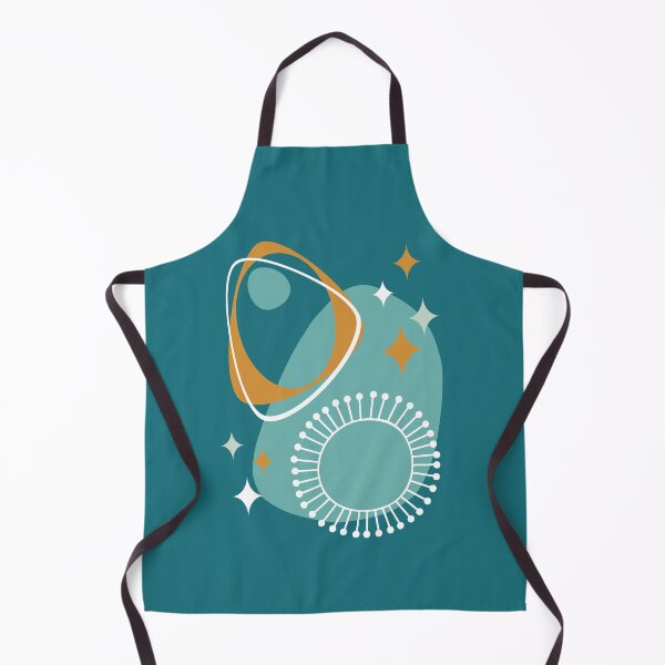 Item preview, Mid Century Modern Atomic Age 14 Teal, Aqua, Orange designed and sold by trdstudio.
