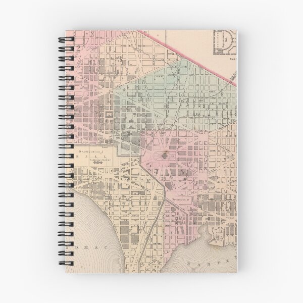 Item preview, Vintage Map of Washington DC (1857) designed and sold by BravuraMedia.