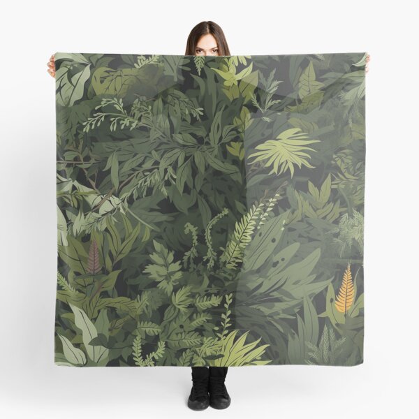 Item preview, Green Ferns and vines Forest Leaf Camo seamless pattern designed and sold by Reichcorp.
