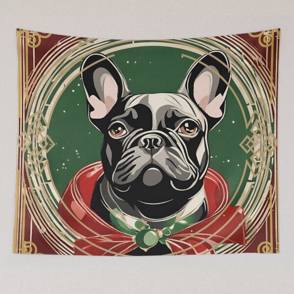 Item preview, Navidad Bulldog Francés estilo Art Deco designed and sold by ArDecoS.