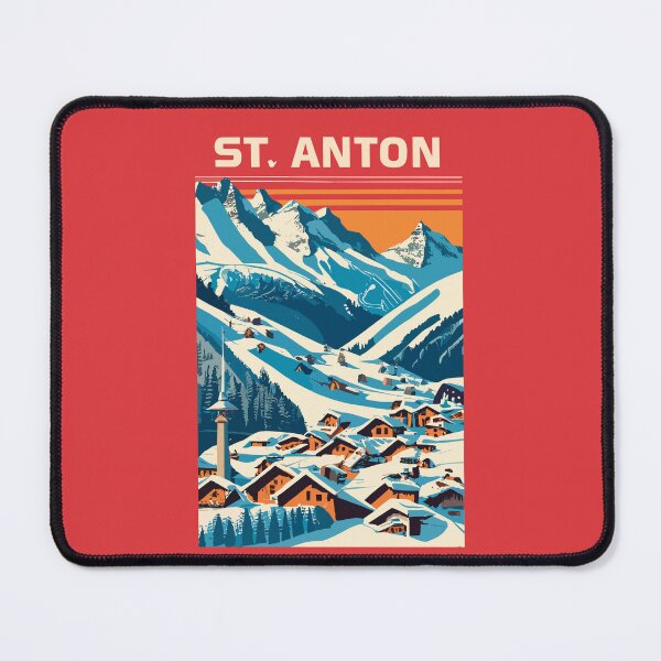 Item preview, A Vintage Travel Art of St Anton - Switzerland  designed and sold by GoodOldVintage.