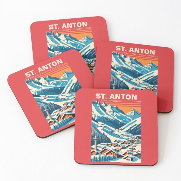 Item preview, A Vintage Travel Art of St Anton - Switzerland  designed and sold by GoodOldVintage.