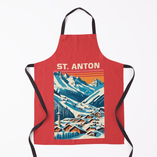 Item preview, A Vintage Travel Art of St Anton - Switzerland  designed and sold by GoodOldVintage.