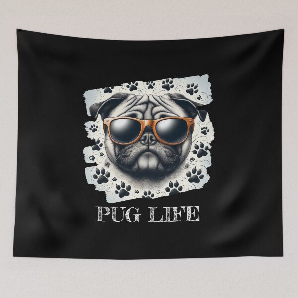 Item preview, Cool Pug designed and sold by HeadTurningArt.