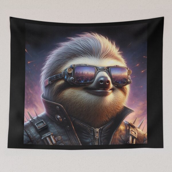 Item preview, Sloth Cyberpunk designed and sold by CrankyOldDude.