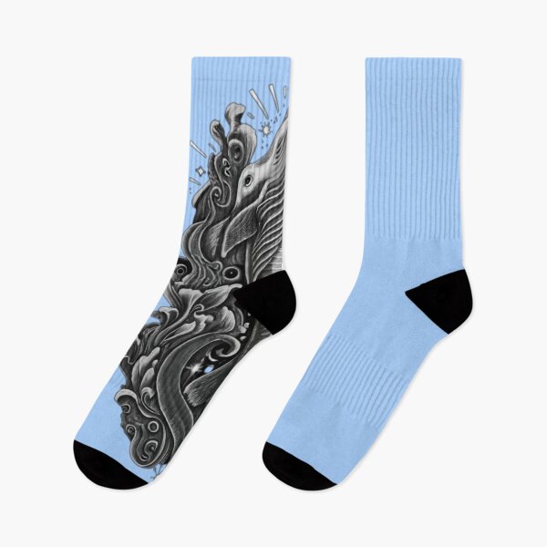 Item preview, Monochrome Fashion Art: Endangered Aquatic Animals for Marine Conservation. designed and sold by COPYCRAVE.