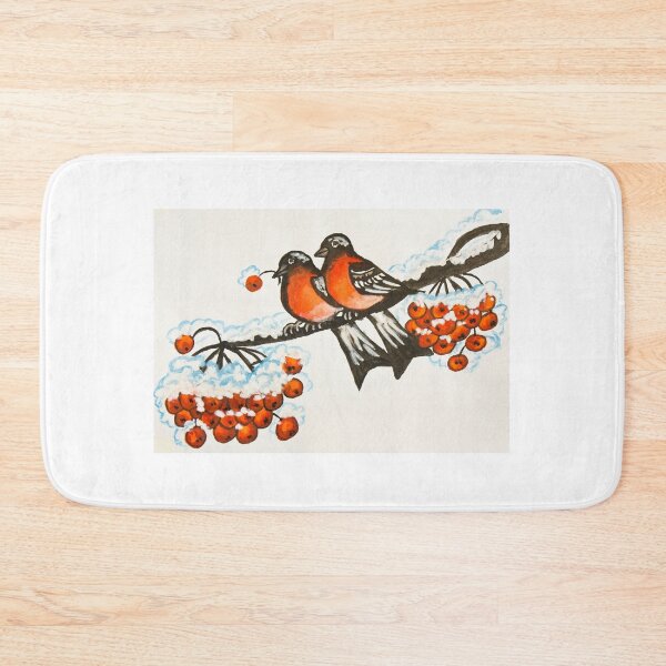 Item preview, Two bullfinches with ashberries designed and sold by Irina Afonskaya.