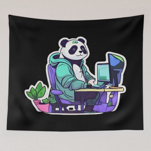 Item preview, Developer Panda | Panda As Developer | Panda Coding designed and sold by tshirtsandme.