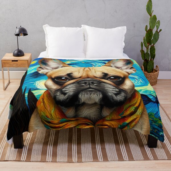 Item preview, French Bulldog Starry Night - Van Gogh Style Frenchie designed and sold by Star-Fragment.