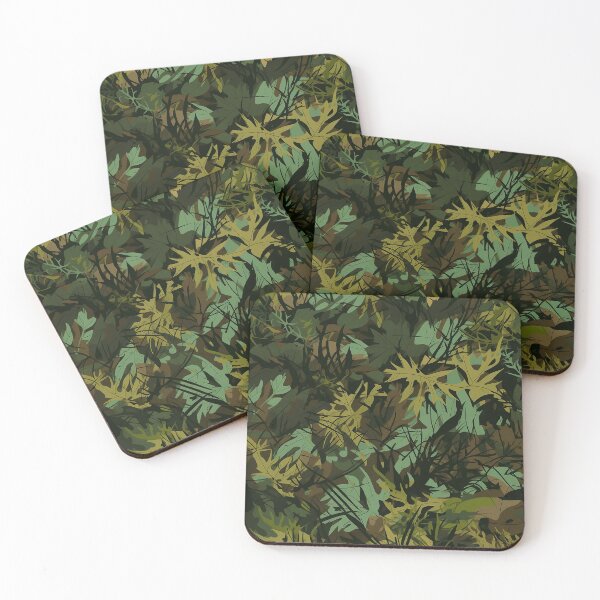 Item preview, Green Ferns  and Leaf Forest Camo seamless pattern designed and sold by Reichcorp.