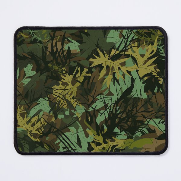 Item preview, Green Ferns and Leaf Forest Camo seamless pattern designed and sold by Reichcorp.