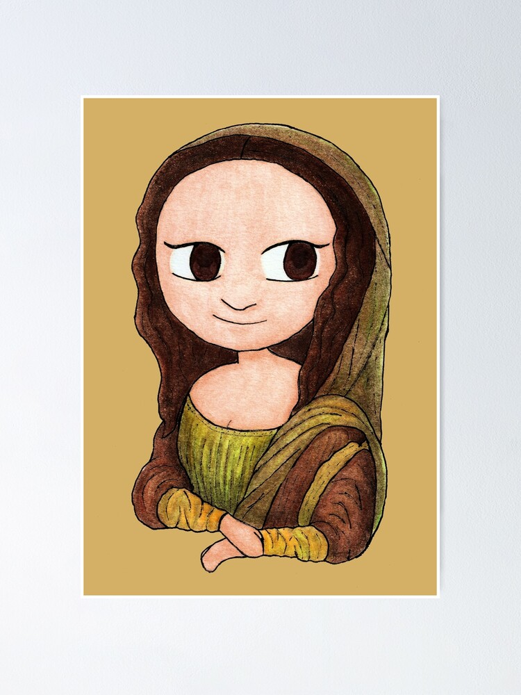 Póster «Chibi Mona Lisa» de Krystal280791 | Redbubble