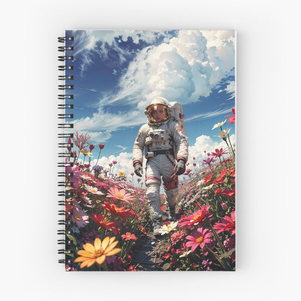 Item preview, Astronaut on Flower Planet Jigsaw Puzzles - Cosmic Blooms on Redbubble designed and sold by PuzzleBoxDesign.