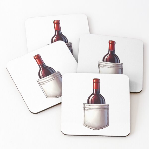 Item preview, bottle of red wine in Pocket designed and sold by Truck Stop One.