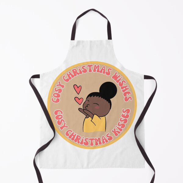 Item preview, Cosy christmas wishes cosy christmas kisses with cute girl blowing kisses designed and sold by BritishDelights.