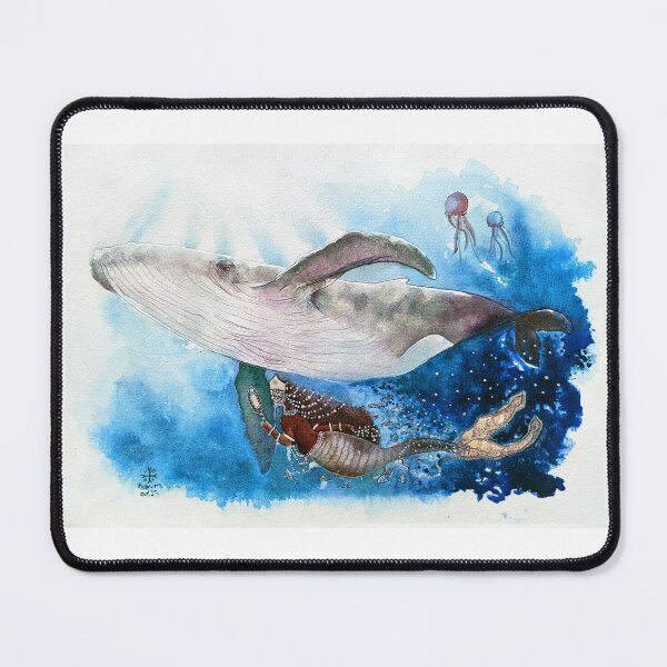 Item preview, Yemaya and the Whale designed and sold by kyprisaquarelas.