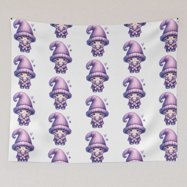 Item preview, Purple Valentine Gnome designed and sold by morirein.