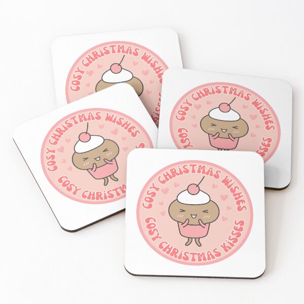 Item preview, Cosy christmas wishes cosy christmas kisses with cute fairy cake designed and sold by BritishDelights.