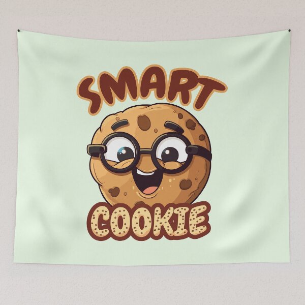Item preview, Cute One Smart Cookie - Funny Christmas Cartoon designed and sold by Daqomm.