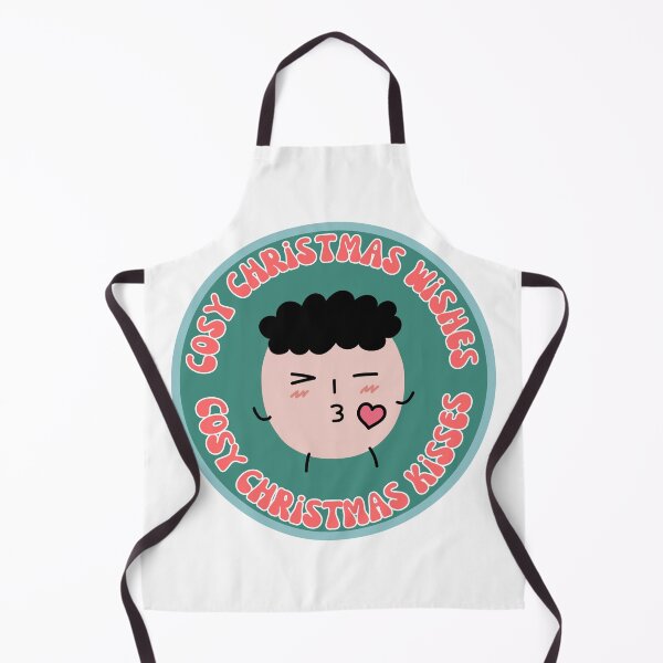 Item preview, Cosy christmas wishes cosy christmas kisses with cute boys face designed and sold by BritishDelights.