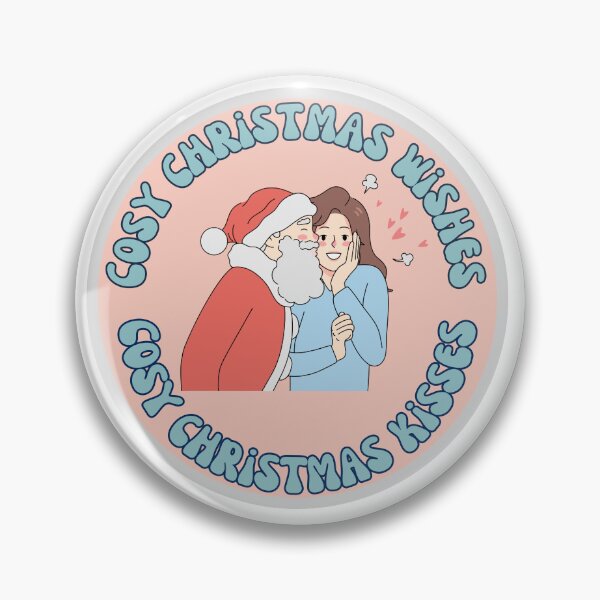 Item preview, Cosy christmas wishes cosy christmas kisses with santa kissing designed and sold by BritishDelights.