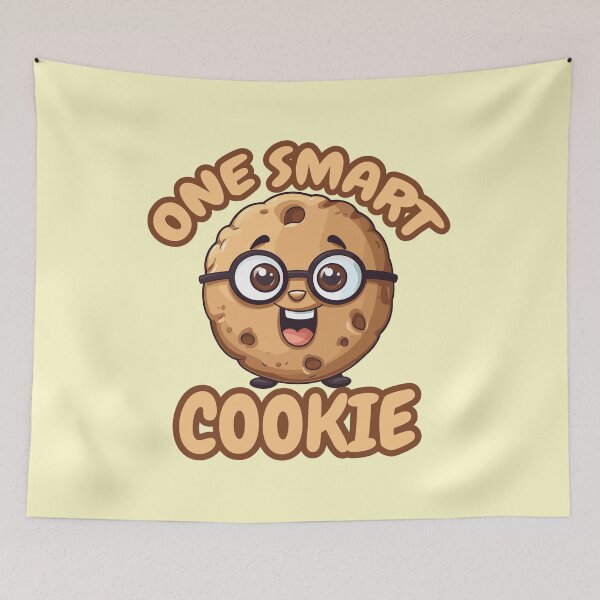Item preview, Cute One Smart Cookie - Funny Nerdy Cartoon designed and sold by Daqomm.