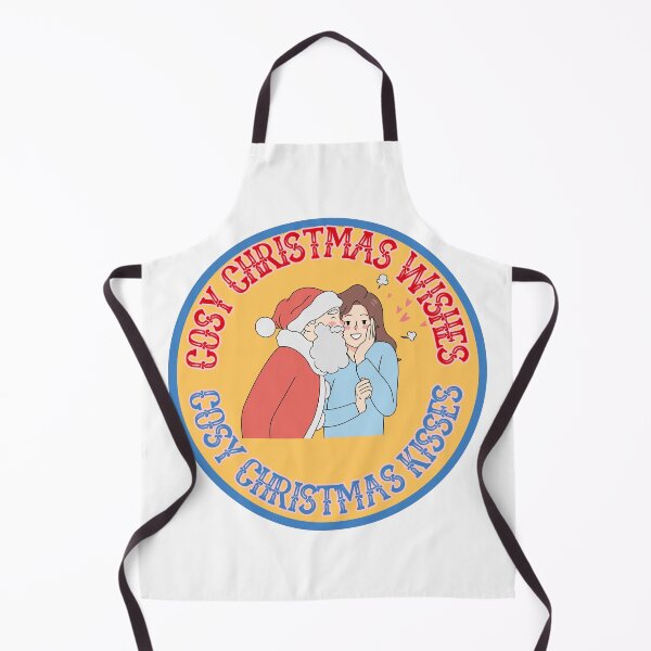 Item preview, Cosy christmas wishes cosy christmas kisses with santa kissing designed and sold by BritishDelights.