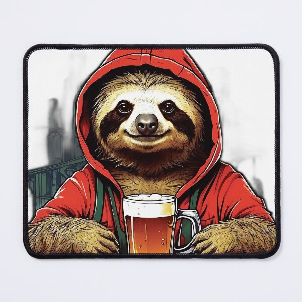 Item preview, Beer Sloth Cute Sloth for Sloth Lovers designed and sold by vamskul.