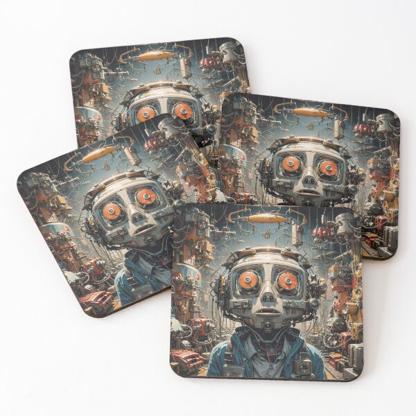 Item preview,  Robots' Dreamworld Jigsaw Puzzles - Mechanical Fantasia on Redbubble designed and sold by PuzzleBoxDesign.